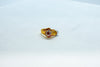 Flower cluster gold ring