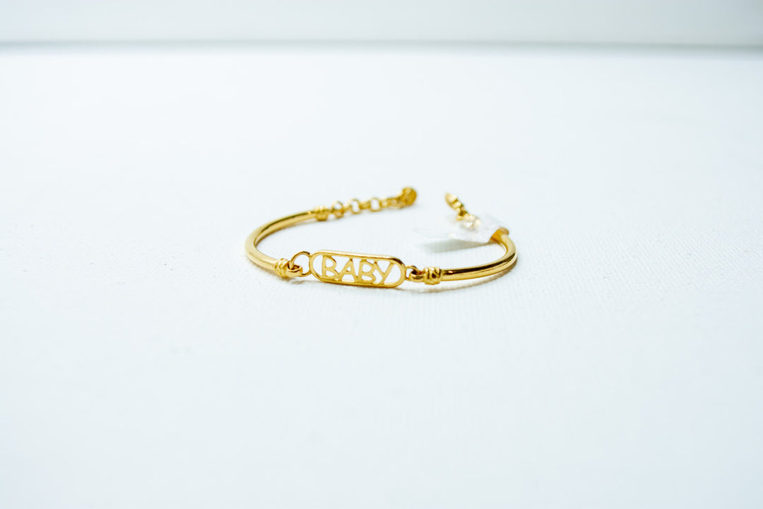 Gold endearment bracelet