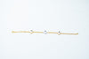 Charming minimal gold bracelet