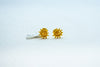 Traditional gold back studs earrings