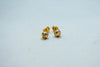 Metallic white gold studs earrings