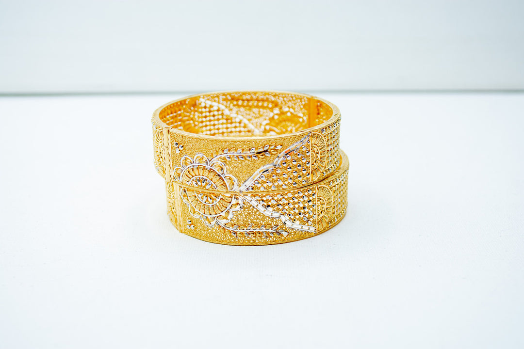 Traditional bridal gold bangles