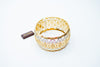 Classic lattice gold bridal bangles