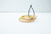 Slim two-toned ethnic gold bangles set