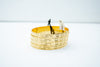 Sleek pale gold ethnic bangles set