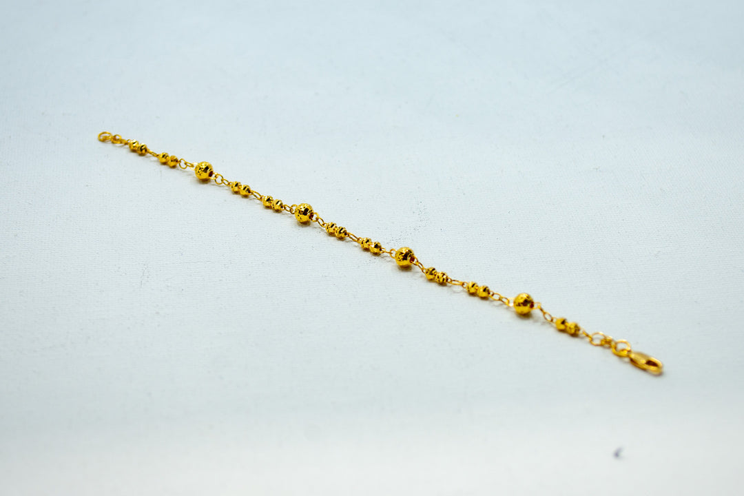 Gold beaded bracelet-