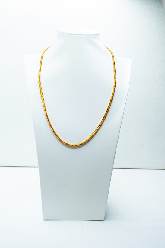 Long gold snake chain