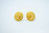 Yellow gold lattice earrings