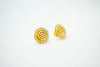Striking yellow gold earrings