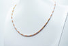 Silver and rose gold chain