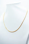 Compact curb gold chain