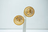 Finely detailed sun gold earrings