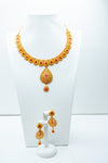 Finely detailed teardrop designer necklace set