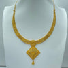Yellow gold traditional bridal necklace set