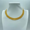 Intricate motif gold bridal necklace set